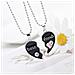 Puzzle A Forma Di Cuore. Collana Dell'amicizia, Confezione Da 2 Black - Foto miniatura 2