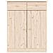 Scarpiera Alta 77x35x96 Cm In Legno Massello Di Pino - Foto miniatura 9