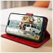 Custodia Per Iphone 15 Pro Max Copertina Portacarte Funzione Supporto Rossa - Foto miniatura 2