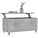 Tavolino Salotto Grigio Cemento 90x44,5x45 Cm Legno Multistrato - Foto miniatura 3