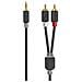 Cavo Audio Da Jack 3,5 Mm Maschio A Doppio Rca Maschio 1 M, Grigio Antracite - Foto miniatura 2