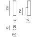 Applique Moderna Polar Alluminio Cromo Led 7w Luce Calda 30cm - Foto miniatura 2