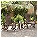 Set Salotto Da Giardino 3 Pz In Legno Massello Di Abete - Foto miniatura 3