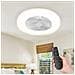 Ventilatore A Soffitto Con Lampada Led Caldo Freddo 50 Ø Cm 3 Velocità E Timer - Foto miniatura 3