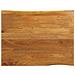 Piano Tavolo 100x80x2,5 Cm Bordi Vivi In Legno Massello Mango - Foto miniatura 1