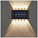 Applique Lampada 10 Led Muro Parete Solare Ip65 Bidirezionale Giardino Te-b0569 - Foto miniatura 4