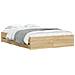 Giroletto Cassetti Rovere Sonoma 135x190 Cm Legno Multistrato - Foto miniatura 3