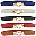 Confezione Da 5 Cinture Elastiche Da Donna Per Abiti, Jeans - Blu, Rosso, Nero, Cammello, Rosso - Foto miniatura 1