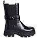 Chunky Combat Chelsea Booties Stivaletti Pelle Scarpe Donna Nero Eu 39, Yw0yw01495 0gt - Foto miniatura 2
