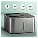 AXG ADSA-DC - Docking- und Kopierstation 2x 2.5'' / 3.5'' SATA USB 3.0 - Digital /Daten USB 3.2 Gen 1 (3.1 Gen 1) Type-A Grigio - Foto miniatura 2