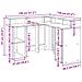 Scrivania a Luci LED Rovere Artigianale 140x55x91 cm Truciolato - Foto miniatura 10