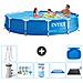 Piscina Fuori Terra - In Giro - 366x76 Cm - Blu - Include Accessori Coordinati A1768 - Foto miniatura 1
