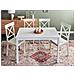 Tavolo Da Pranzo Barlee Bianco 120 Cm 75 Cm Legno Di Pioppo - Foto miniatura 1
