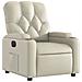 Poltrona Reclinabile Elettrica Crema in Similpelle - Foto miniatura 4