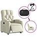 Poltrona Reclinabile Elettrica Crema in Similpelle - Foto miniatura 6