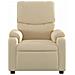 Poltrona Elettrica Reclinabile Crema in Tessuto - Foto miniatura 9