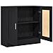 Mobile libreria  Nero Rovere 82,5x30,5x80 cm in legno ingegnerizzato - Foto miniatura 5