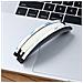 Archetto Nero Con Fibbia Compatibile Con Cuffie Anker Space Q45 - Pelle Proteica E Memory Foam - Foto miniatura 4
