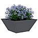 Vaso a Ciotola da Giardino 5 pcs Antracite 35 x 35 x 15 cm - Foto miniatura 3