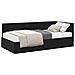 Cornice del letto ad angolo Nero 90 x 200 cm Velluto - Foto miniatura 3
