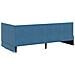 Cornice del letto ad angolo Blu 90 x 190 cm Velluto - Foto miniatura 9