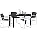 Set da Pranzo per Giardino 5 pcs Bianco 140 x 70 x 73 cm - Foto miniatura 3