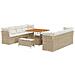 Set Divano da Giardino 11 pcs Beige polyrattan - Foto miniatura 1