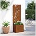 Schermo per privacy in giardino Ruggine 50 x 32 x 150 cm - Foto miniatura 4