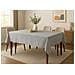 Tovaglia Cucina Soggiorno Antimacchia Idrorepellente Linen Rotonda 160cm Grigio - Foto miniatura 5