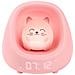 Sveglia Digitale Per Bambini Con Luce Notturna E 3 Melodie Rilassanti Gatto, Rosa - Foto miniatura 4
