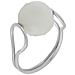 Anello In Argento Sterling ""fix White"" Cristallo Sfaccettato - Foto miniatura 1