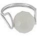 Anello In Argento Sterling ""fix White"" Cristallo Sfaccettato - Foto miniatura 2