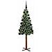 Albero di Natale snodato con 150 LED con supporto Verde 150 cm - Foto miniatura 3