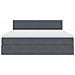 Letto con contenitore e LED Grigio scuro 180 x 200 cm Velluto - Foto miniatura 7