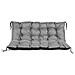 Cuscino da giardino impermeabile grigio 150x50 cm per panca /altalena - Foto miniatura 6