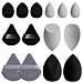Set Di 14 Spugnette Per Trucco - Spugne Versatili Per Un'applicazione Impeccabile Grey+black - Foto miniatura 2