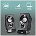 Sb 210: Altoparlante Per Pc Da 12 W Con Connessione Usb. Suono Chiaro. Ingresso Audio Con Cavo Jack Da 3,5 Mm. Plug & Play. Colore Nero. - Foto miniatura 3