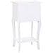 Comodino In Legno Con 2 Cassetti E 1 Ripiano Bianco 38x31,5x71. - Foto miniatura 5