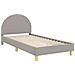 Struttura letto bambini con testata Grigio chiaro 80 x 200 cm - Foto miniatura 1