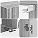 Set mobile TV 6 pcs Grigio Sonoma Legno multistrato - Foto miniatura 9