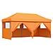 Tenda Party Arancione 292 x 580 x 315 cm Tessuto Oxford - Foto miniatura 1