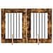 Cancello per cani con supporti 2 pcs Rovere Fumo 60 x 80 cm - Foto miniatura 1