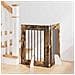 Cancello per cani con supporti 2 pcs Rovere Fumo 60 x 80 cm - Foto miniatura 2