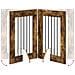 Cancello per cani con supporti 2 pcs Rovere Fumo 60 x 80 cm - Foto miniatura 8