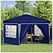 Tenda per feste a pop-up 288 x 288 x 245 cm Blu Tessuto Oxford - Foto miniatura 3