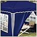 Tenda per feste a pop-up 288 x 288 x 245 cm Blu Tessuto Oxford - Foto miniatura 4