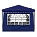 Tenda per feste a pop-up 288 x 288 x 245 cm Blu Tessuto Oxford - Foto miniatura 8