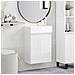 Mobile bagno con rubinetto Bianco Lucido 45,5 x 25,5 x 84 cm - Foto miniatura 2