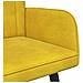 Sofa a Due Posti Giallo 115 x 61 x 87 cm Velluto - Foto miniatura 7