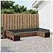 Set divani con cuscino 10 pcs Legno di Acacia Massello - Foto miniatura 2